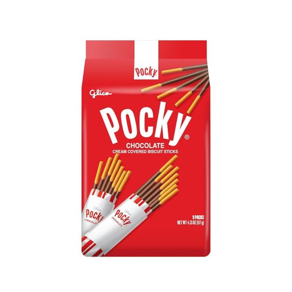 Pocky Chocolate Biscuit Sticks Family Pack9 Individual Packs (4.13oz )