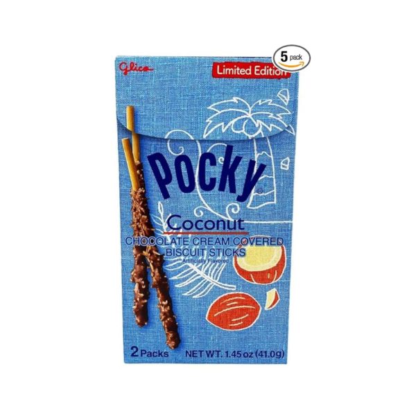Pocky Coconut Biscuit Sticks (5-Pack)