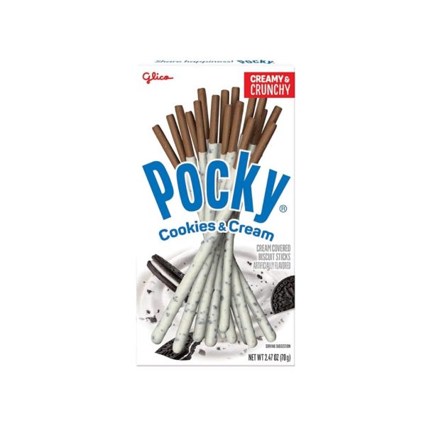 Pocky Cookies Cream Biscuit Sticks5-Pack (2.47 oz )
